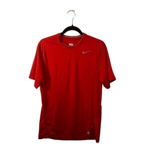 Nike Pro Fit Red Sweat-Wicking T-Shirt - Medium